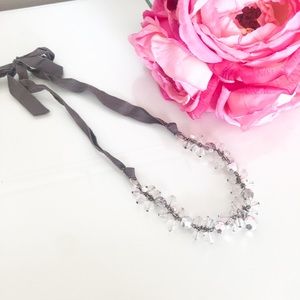 American Eagle Gray Statement Necklace